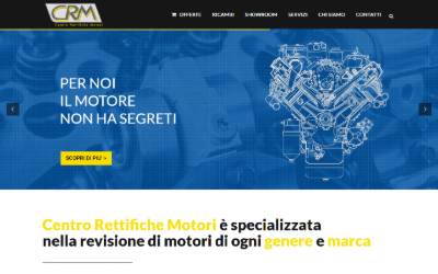Top of the website for Centro Rettifiche Motori