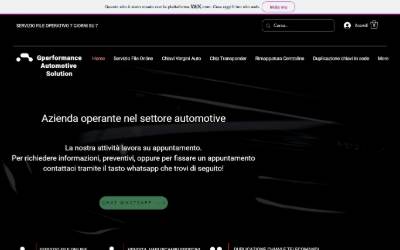 Top of the website for G.D. Performance - Officina Meccatronica (Nucleo industriale di bazzano, L’Aquila)