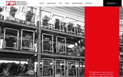 Top of the website for FIR – Associazione Italiana Rettificatori e Meccatronici Qualificati