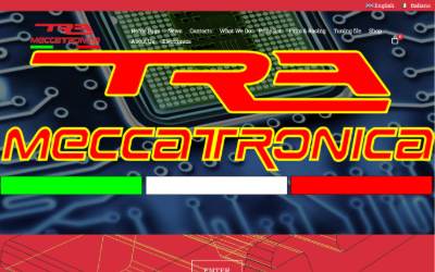 Top of the website for T.R.A SNC