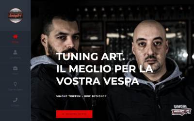 Website preview for Tuningart di Simone Trippini