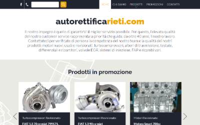 Website preview for Autorettifica Rieti Snc di Desideri A. e Sabetta I.