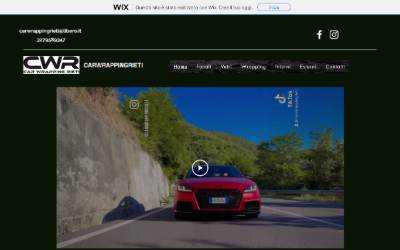 Website preview for Car Wrapping Rieti