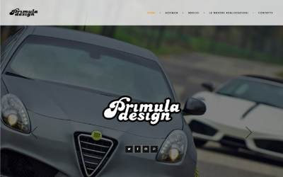 Website preview for Primula Design - Tuning Factory, Autocarrozzeria e Autonoleggio
