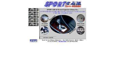 Top of the website for Sport Car Cambi Automatici