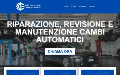Top of the website for Cambi automatici Brescia