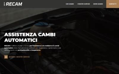 Top of the website for Officina RECAM - Revisione Cambi Automatici