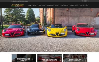 Top of the website for SCARA73