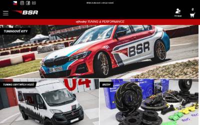 Top of the website for BSR Ceská republika a Slovensko
