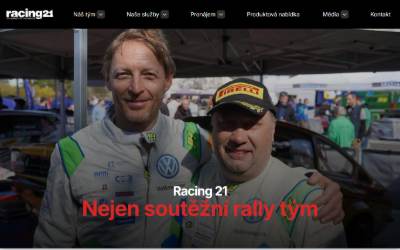 Website preview for RACING21