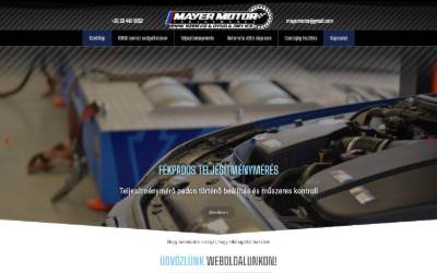 Top of the website for Mayer-Motor Performance