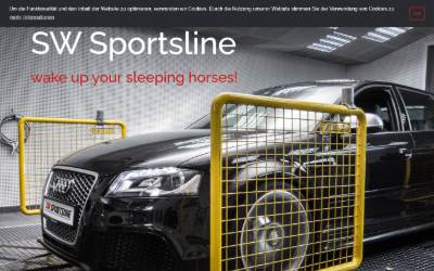 Top of the website for SW Sportsline