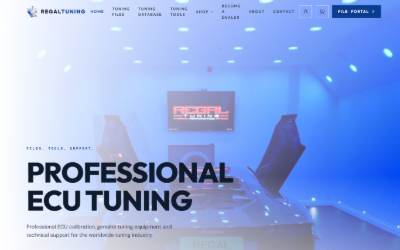 Website preview for Regal Tuning