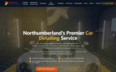 Website preview for Hadrians Vehicle Services