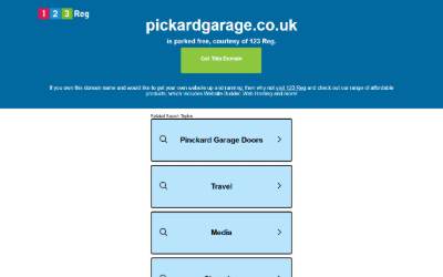 Website preview for Pickard Garage Services Ltd