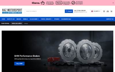 Website preview for Haz Motorsport
