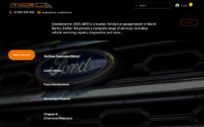 Website preview for MyCar Repairs Devon LTD