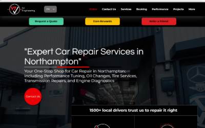 Website preview for SV Engineering