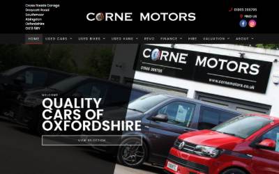 Website preview for Corne Motors Ltd
