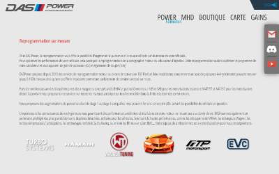 Website preview for DAS Power