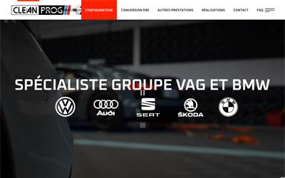 Website preview for Clean Prog