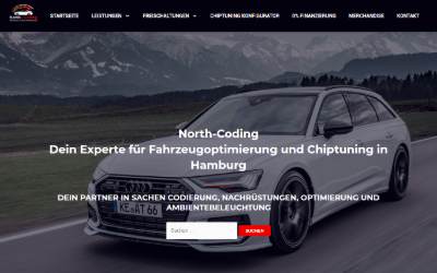 Website preview for North-Coding