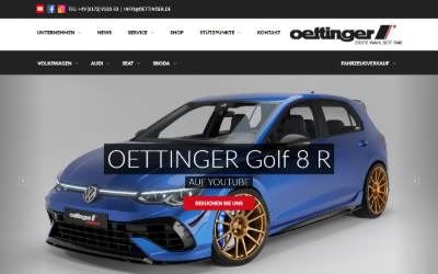 Website preview for Oettinger