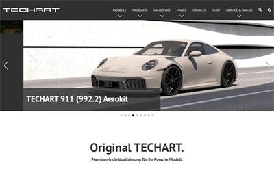 Website preview for TECHART