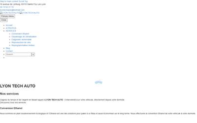 Website preview for Lyon Tech Auto