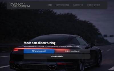 Website preview for Kentext Chiptuning