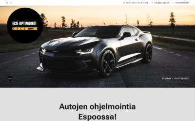 Website preview for ECU-Optimointi
