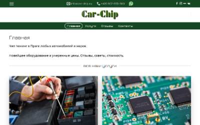 Website preview for Car-Chip