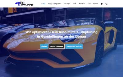 Website preview for MDE Chiptuning