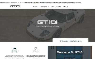 Website preview for GT101 Limited