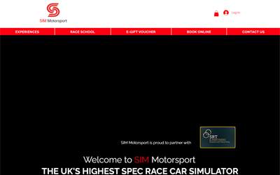 Website preview for SIM Motorsport Ltd