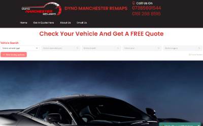 Website preview for Dyno Manchester Dmr Remaps Ltd