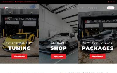 Website preview for EST Performance