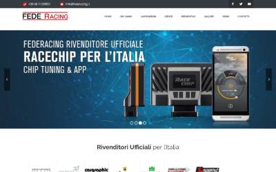Website preview for FEDE Racing