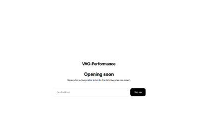 Website preview for VAG Performance Ltd