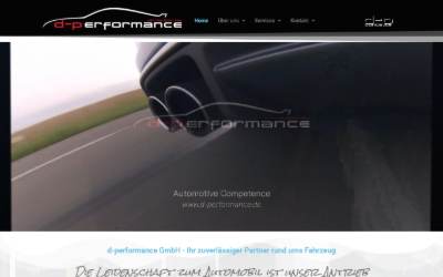 Website preview for d-performance GmbH