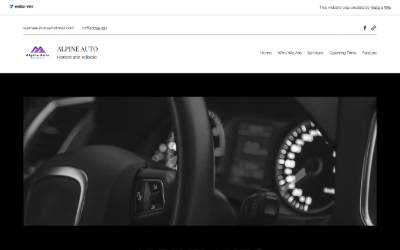 Website preview for Alpine Autos