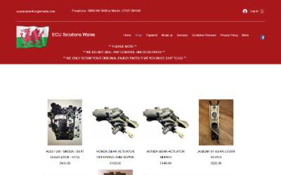 Website preview for ECU SOLUTIONS WALES