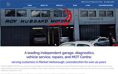 Website preview for Roy Hubbard Motors