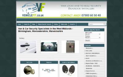Website preview for Vehicle Fit