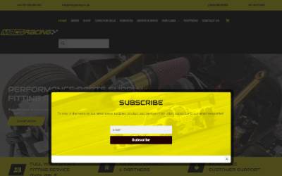 Website preview for MacG Racing