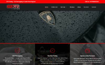 Website preview for EPR Tuning