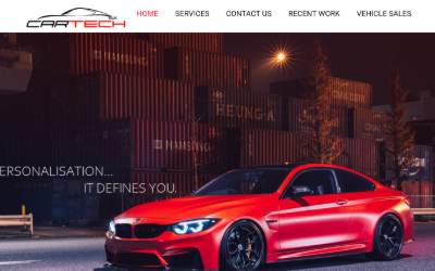 Top of the website for CarTech