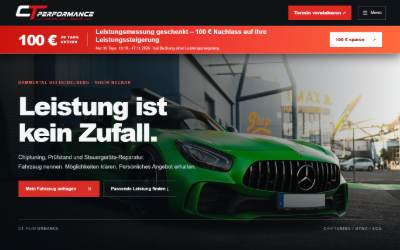 Website preview for CT Performance