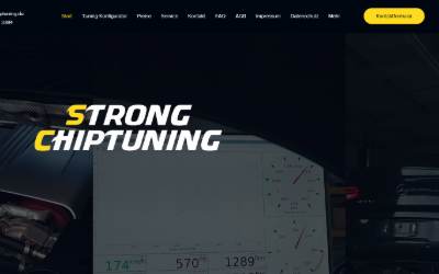 Website preview for STRONG CHIPTUNING