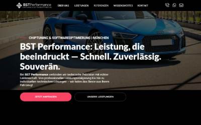 Website preview for BST Performance | Chiptuning & Softwareoptimierung München